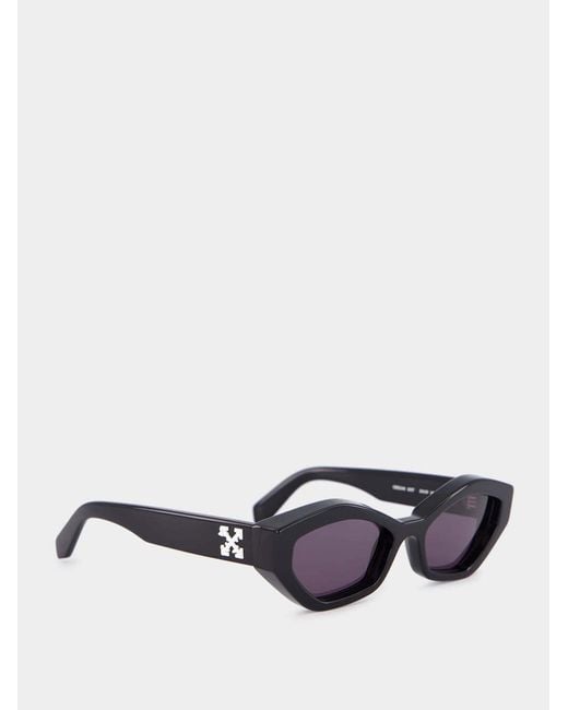 Off-White c/o Virgil Abloh White Hilo Geometric Sunglasses for men