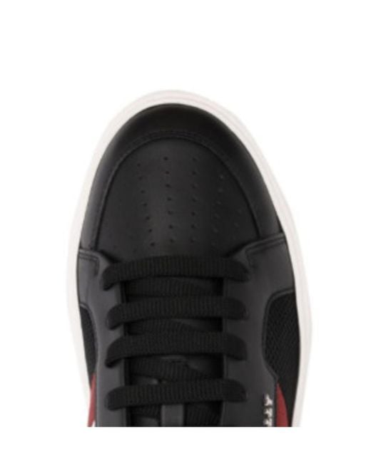 Bally Black Signature Stripe Sneakers for men