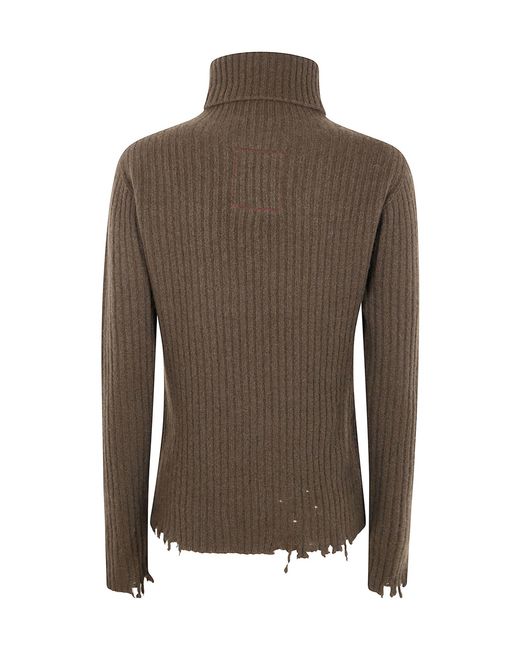 Uma Wang Brown Turtleneck Knitted Jumper