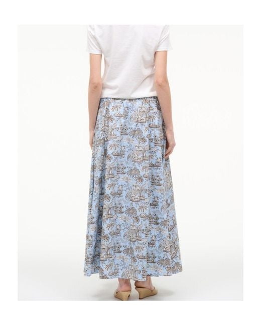 Staud Blue Axel Skirt