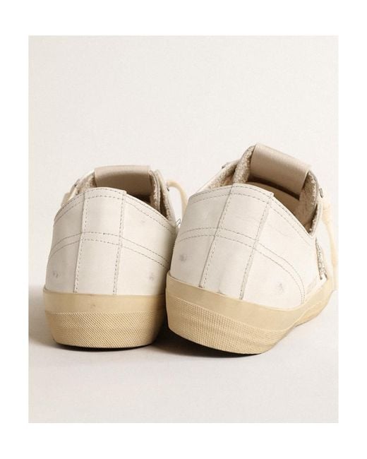 Golden Goose Deluxe Brand Natural Lace-Up Sneakers