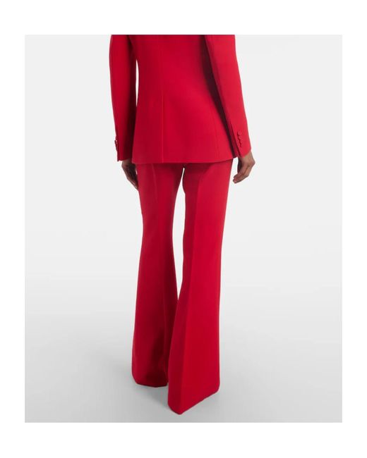 Gabriela Hearst Red Casual Trousers With Belt Loops