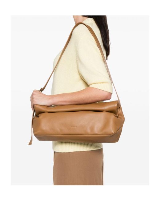 Jil Sander Multicolor Medium Rollup Shoulder Bag