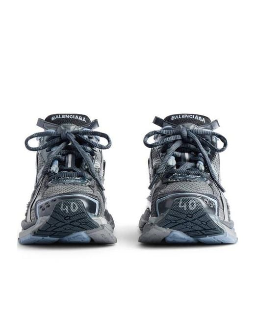 Balenciaga Blue Runner Lace-Up Sneakers for men