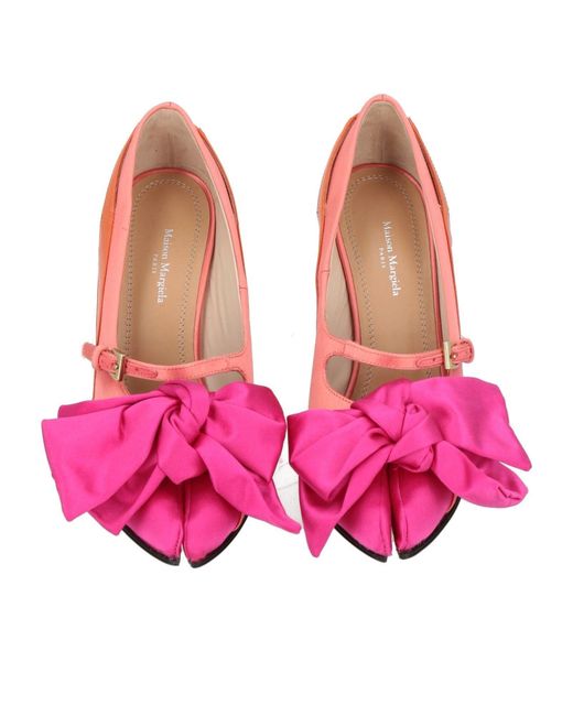 Maison Margiela Pink Two-Tone Mary Jane High Heels