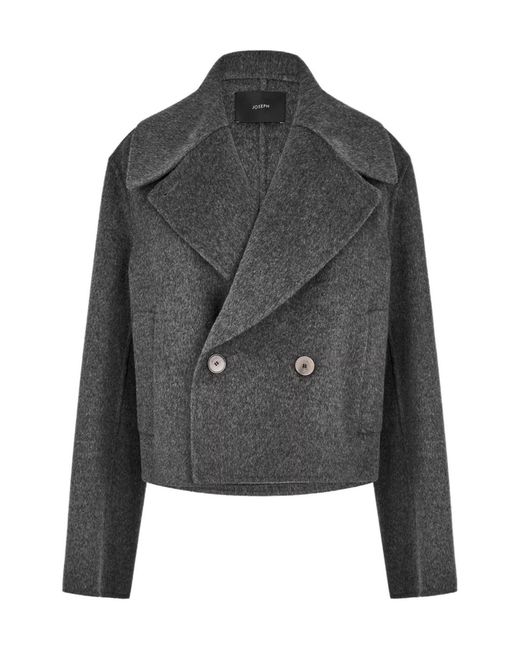 Joseph Gray Double-Breasted Casual Jacket