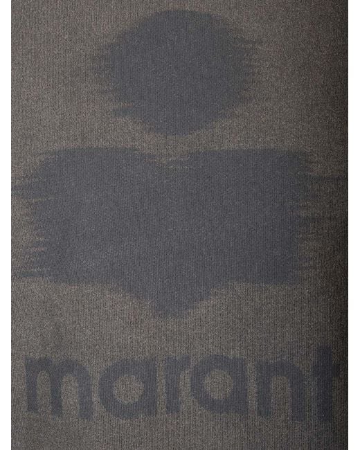 Isabel Marant Gray Mikoy Logo Printed Sweatshirt for men