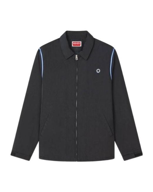 KENZO Black 'Boke Flower 2.0' Heavy Coach Jacket for men