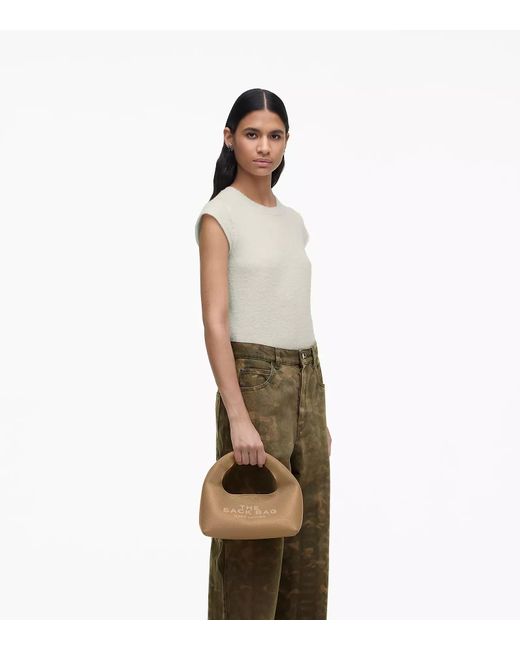 Marc Jacobs Metallic The Mini Logo Patch Sack Bag