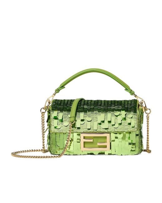 Fendi Green Baguette Mini