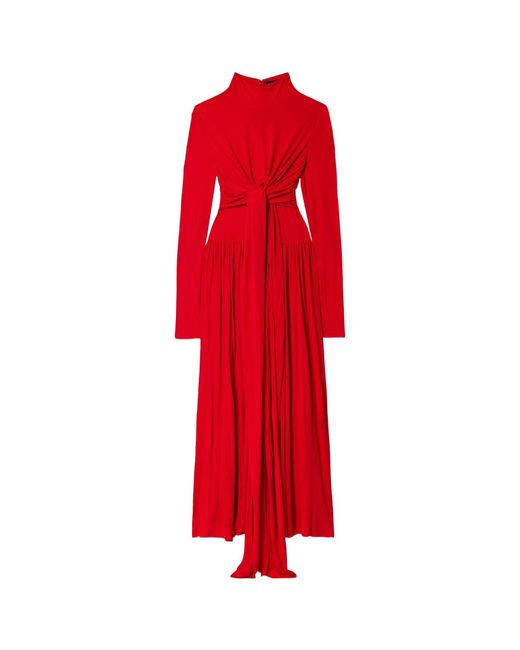 Proenza Schouler Red Long-Sleeved Dress