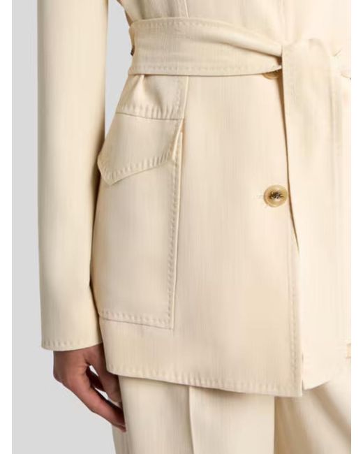 Etro Natural Belted Field Jacket