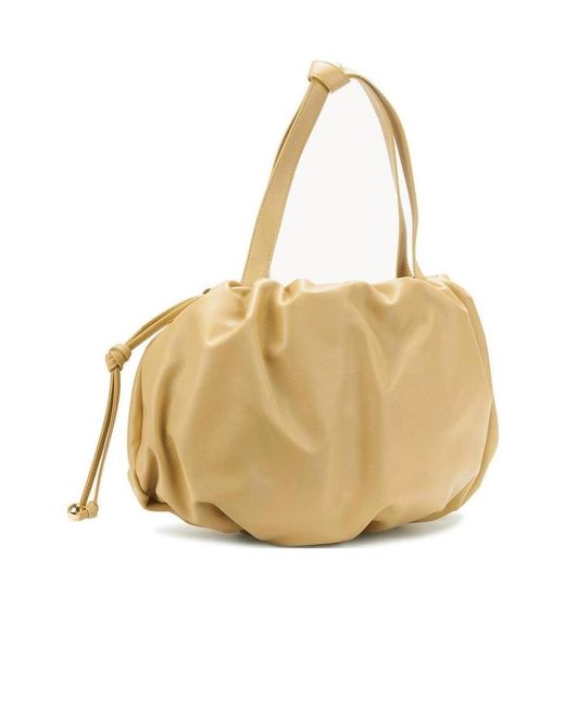 Bottega Veneta Natural Drawstring Handbag