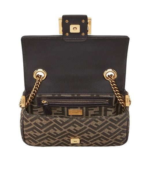 Fendi Brown Monogrammed Shoulder Bag