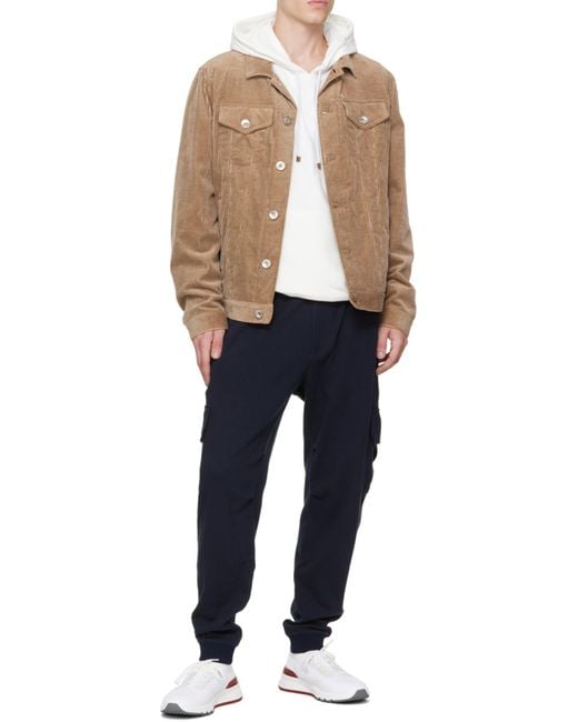 Brunello Cucinelli White Knit Sneakers for men