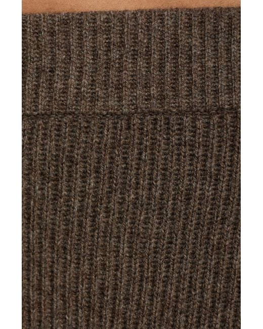 By Malene Birger Brown Elastic-Waist Casual Trousers