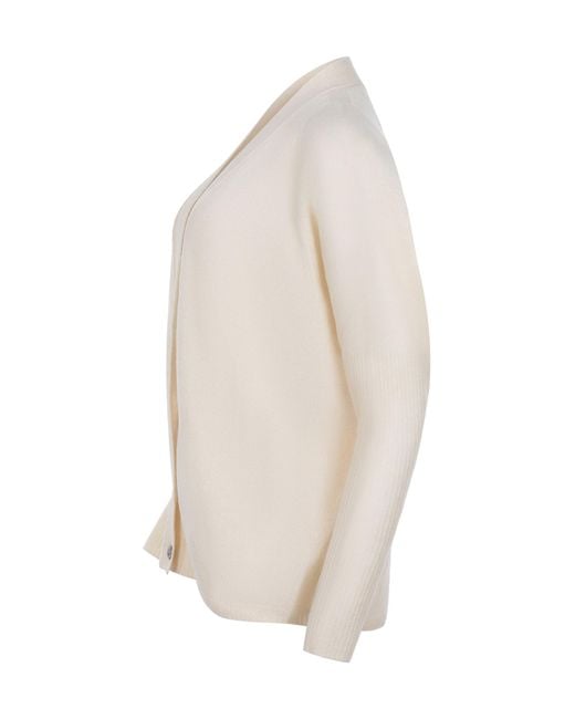 Alysi White Knitted Cardigan