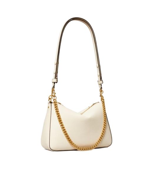 Tory Burch White Small Perry Shoulder Bag
