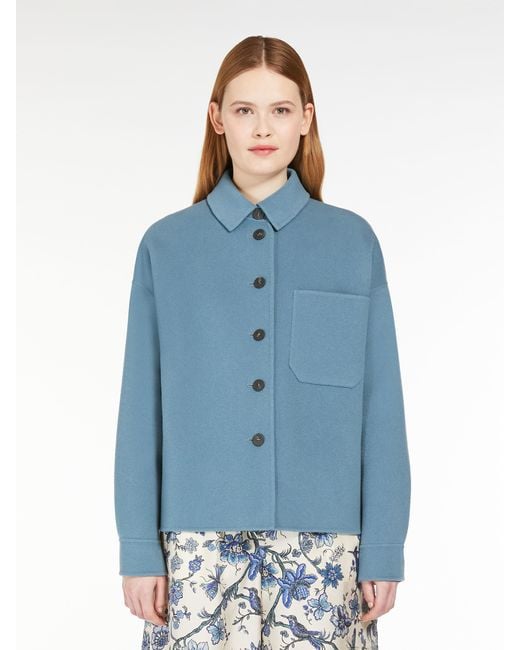 Weekend by Maxmara Blue Buttoned Long-Sleeved Jacket