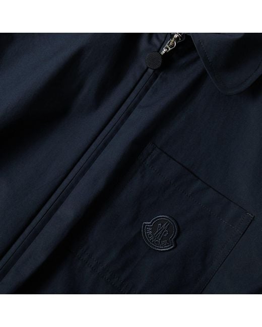 Moncler Blue Structured Overshirt