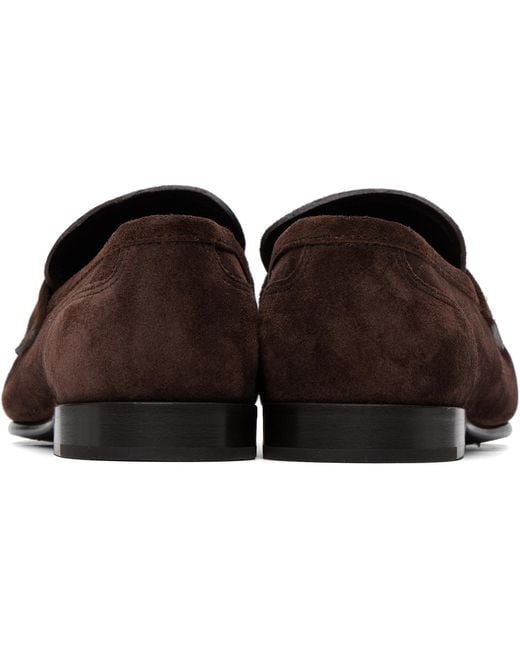 Jimmy Choo Brown Ellis Loafers