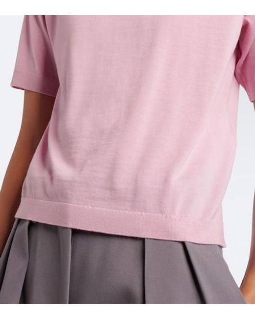 Jil Sander Pink Wool Sweater