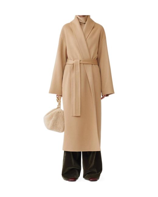 Fabiana Filippi Natural Waist-Strap Coat