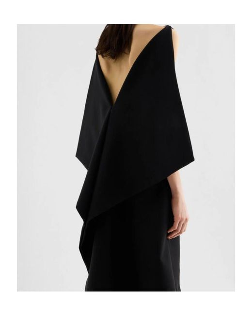 Jil Sander Black Silk Blend Dress