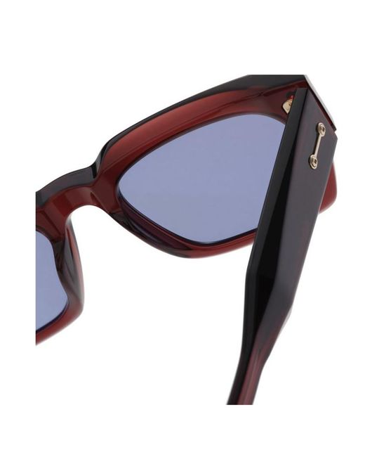 Akoni Blue Cosmo Square-Frame Sunglasses for men