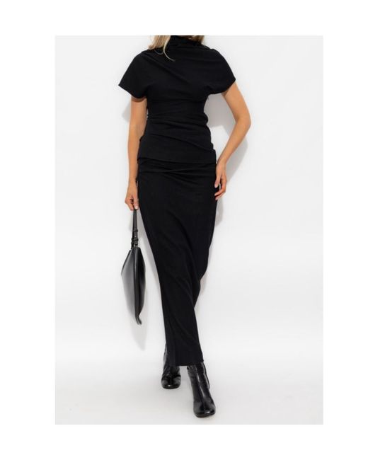Entire studios Black Draped Knit Top