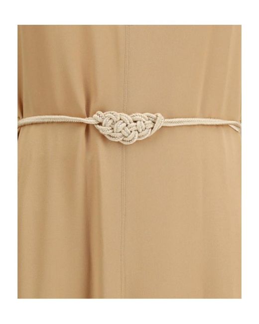 Forte_forte Metallic Rope Belt Kaftan Dress