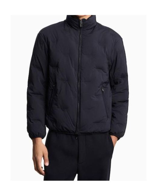 Emporio Armani Blue Zip-Up Jacket for men