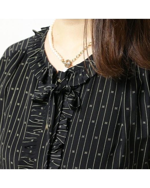 Céline Black Striped Dress