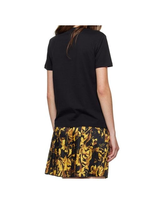 Versace Jeans Black Logo-Print T-Shirt