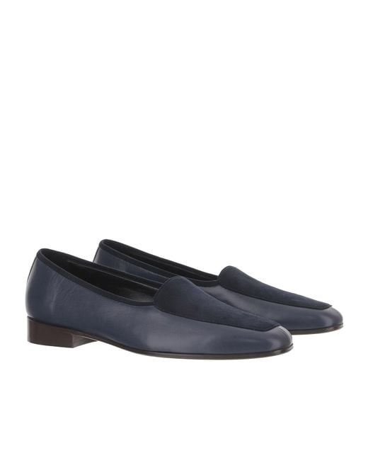 The Row Blue Round-Toe Loafers