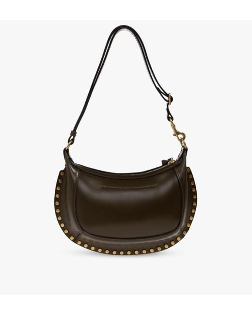 Isabel Marant Black Letter Detail Shoulder Bag