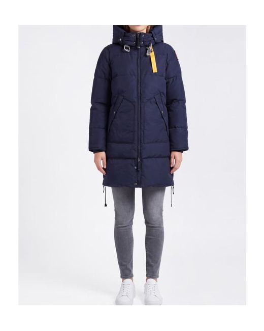 Parajumpers Blue Jacket Bear Long Down Jacket