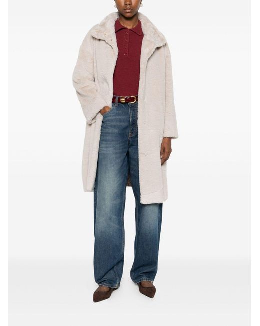 Herno Gray Funnel-Neck Coat