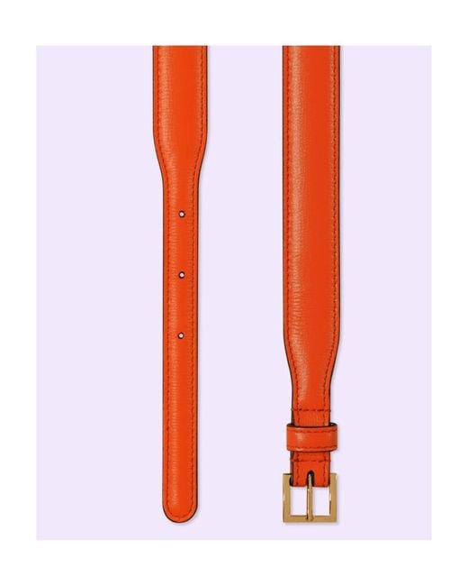 Gucci White Horsebit Thin Belt