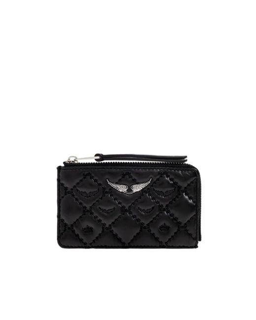 Zadig & Voltaire Black Quilted Wallet