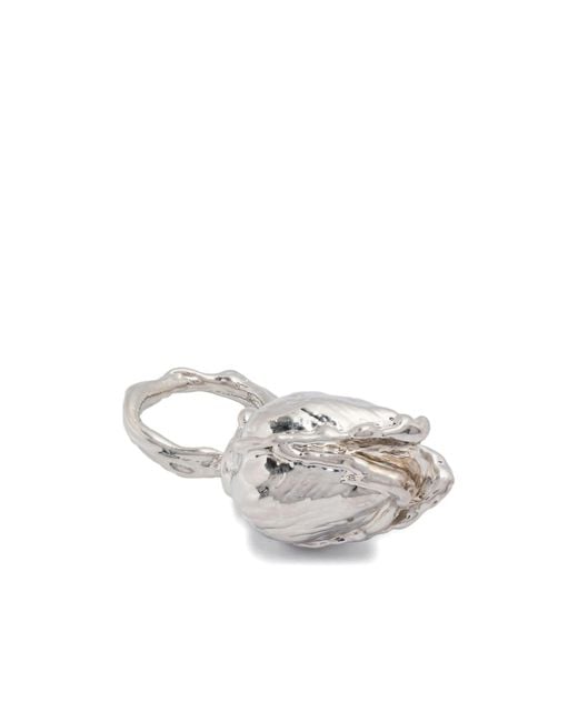 Marni White Irregular Ring