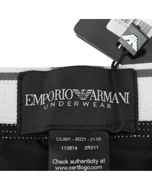 Emporio Armani Black Logo Underwear for men