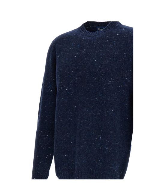 Drumohr Blue Long-Sleeved Sweater for men