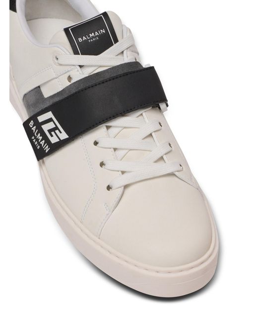 Balmain Multicolor B-Court Lace-Up Sneakers for men