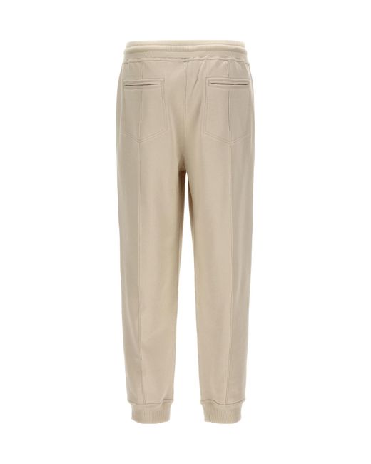 Brunello Cucinelli Natural Raised-Seam Track Pants for men