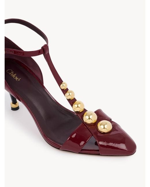 Chloé Brown Cleia Heeled Sandal