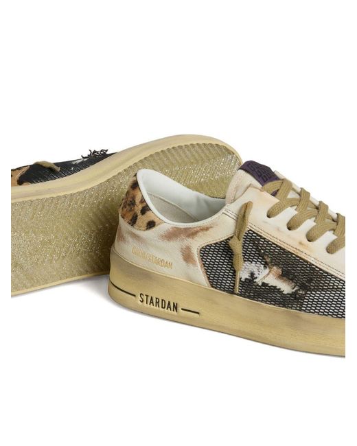 Golden Goose Deluxe Brand Multicolor Stardan Lace-Up Sneakers