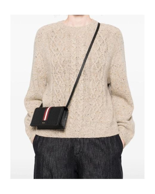 Bally Black Flap Shoulder Bag