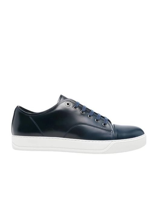 Lanvin Blue Leather Sneakers for men