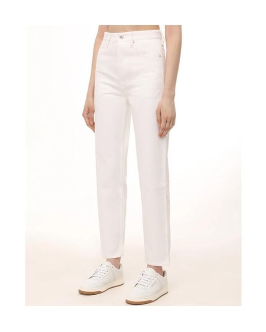 Jil Sander White Straight-Leg Jeans